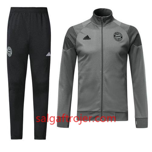 FC Bayern München Træningsjakke Dragt Grå 2018-2019 FC Bayern München Træningsjakke Dragt Grå 2018-2019